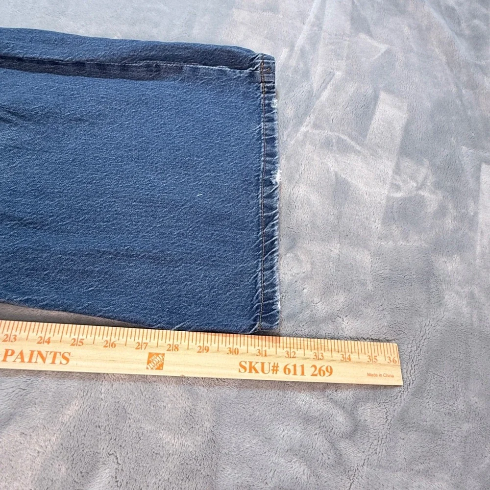 AEROPOSTALE‎ High Rise Super Wide Leg Distressed Denim Jeans Women's Size 6 - Picture 7 of 11